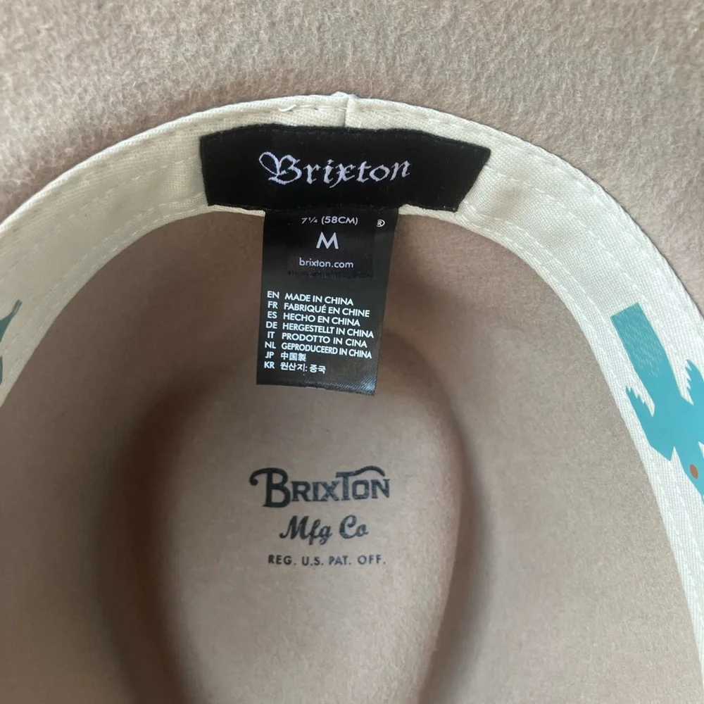 Stylish Beige Hat with Black Band - Picture 2 of 3